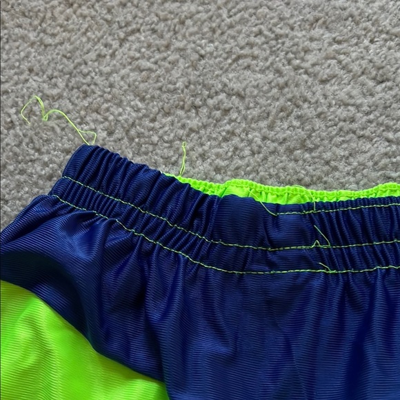 Neon Green Kids Athletic Shorts - Picture 5 of 9